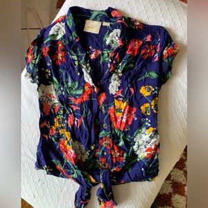 Anthropologie Maeve Floral Top